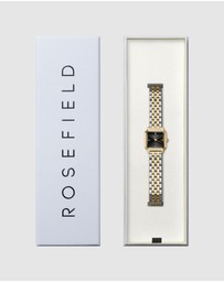 Rosefield - Boxelle Black Gold Silver Duotone Bracelet Watch