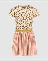 Like FLO - Fancy Leopard Combi Dress with Terry Skirt - Kids-Teens