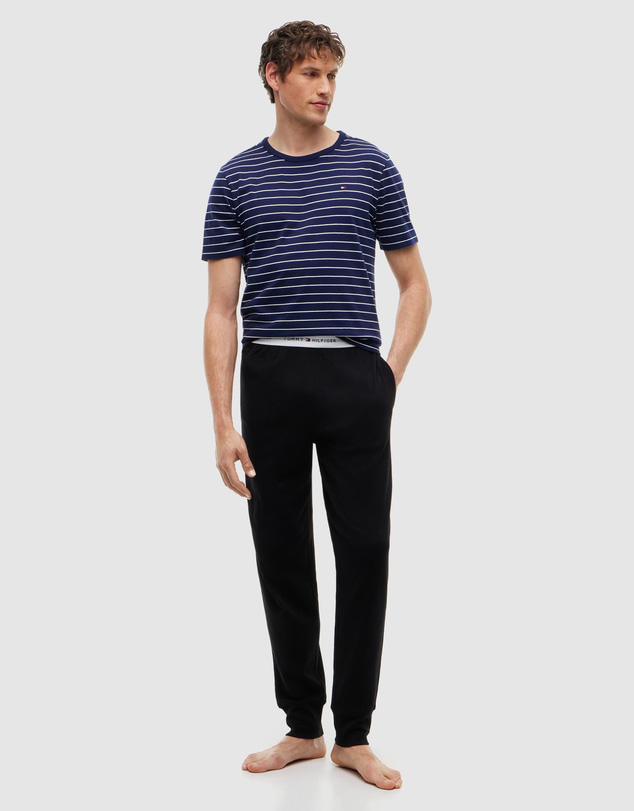 Tommy Hilfiger - Signature Repeat Logo Cuffed Pyjama Bottoms