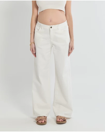 Soon Maternity - Relaxed Wide Leg Jeans