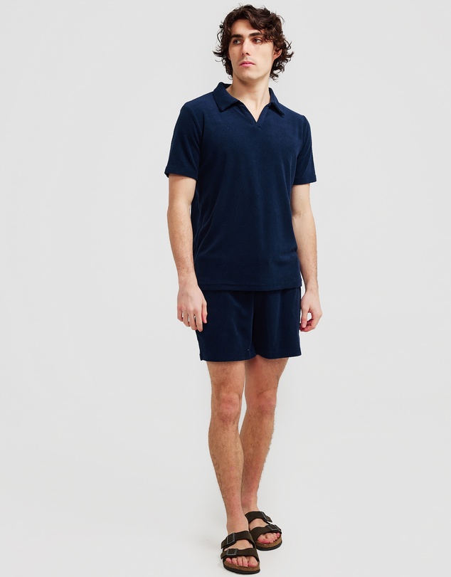 Vacay Swimwear - Navy Terry Shorts