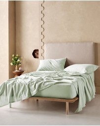 Linen House - Flannelette Plain-Dyed Sheet Set