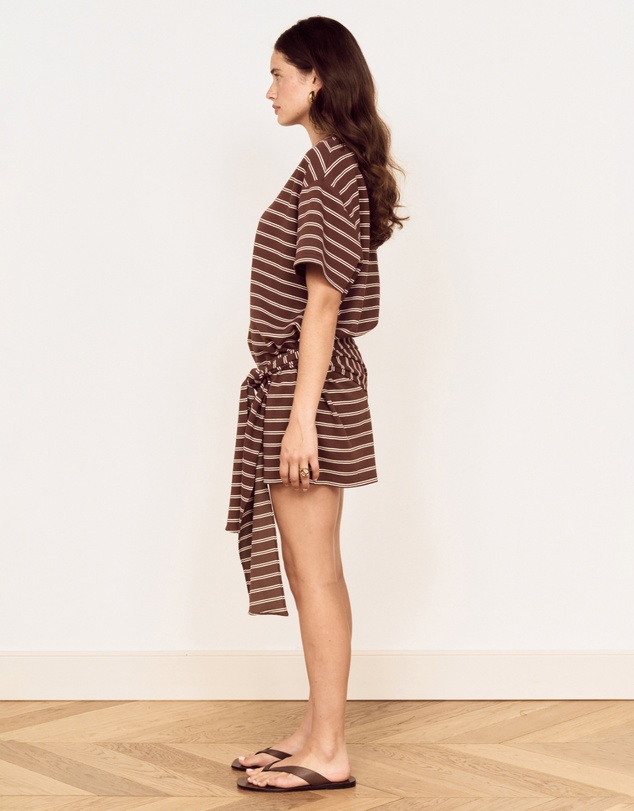 MINKPINK - Vesper Tie Waist Mini Dress