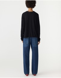 Bassike - Slouch Superfine Long Sleeve T-Shirt