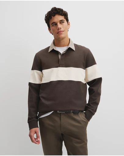 Country Road - Australian Cotton Panel Rugby Polo