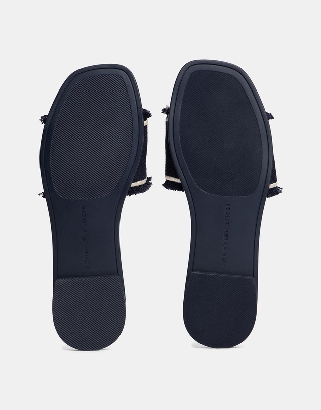 Tommy Hilfiger - Frayed Canvas Sandals - Women's