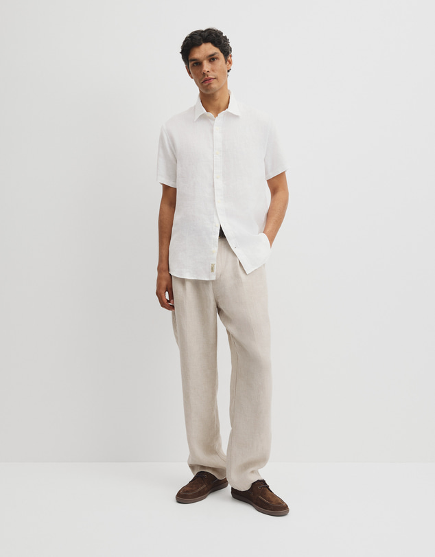 Country Road - Regular Fit Short Sleeve Linen Shirt
