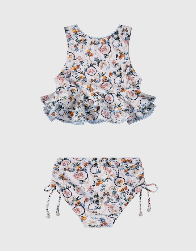 Aqua Blu Kids - Bluebelle Tiered Tankini Set - Kids