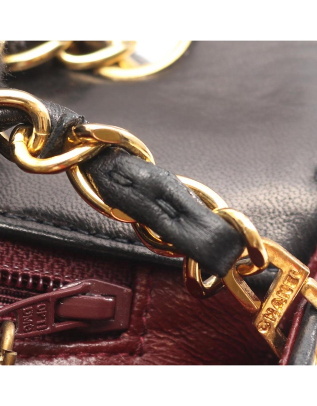 Pre-Loved by Azura Reborn - Pre-Loved CC Lambskin Line Chain Flap