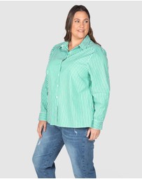 Love Your Wardrobe - Ella Stripe Button-Up Shirt