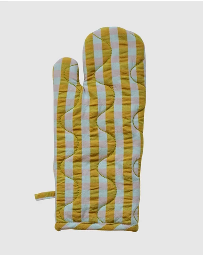 Mosey Me - Pink Quartz Seersucker Oven Mitt