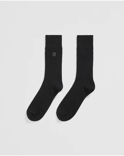 Country Road - Australian Cotton Blend Cr Rib Crew Sock