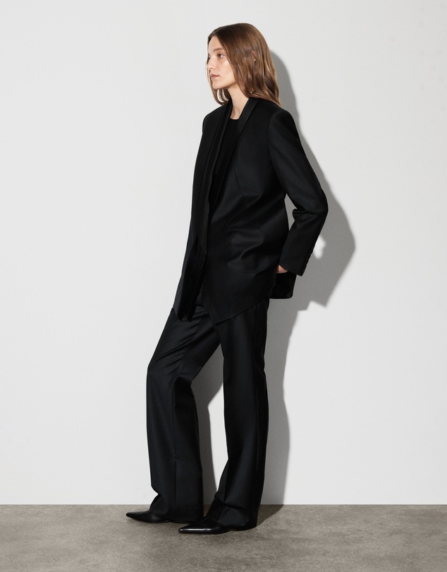 COS - Wool-Satin Tuxedo Blazer