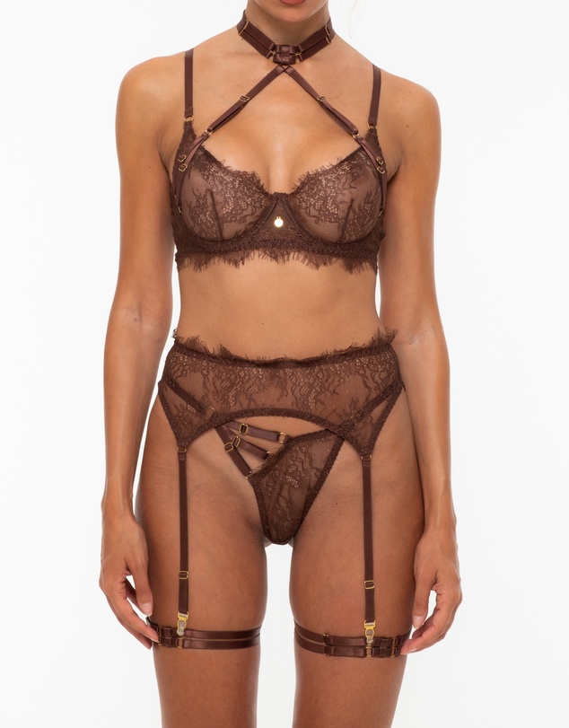 One Empire - Cielia Brown Lingerie Set