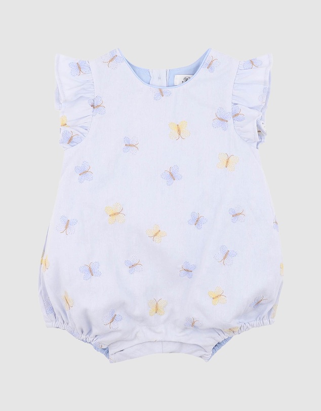 Bebe by Minihaha - Libby Embroidered Butterfly Romper - Babies