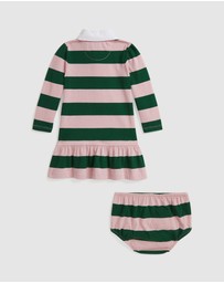 Polo Ralph Lauren - Striped Cotton Rugby Dress & Bloomers - Babies