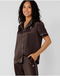 Lorna Jane - Sweet Dreams Satin Short Sleeve Shirt