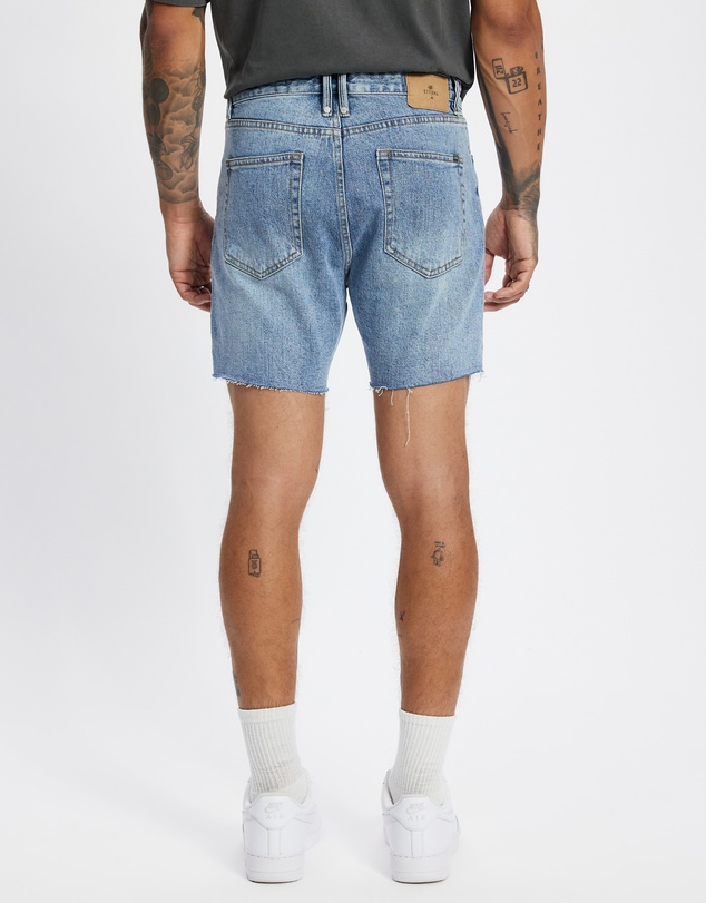Thrills - Mandude Raw Slim Cropped Denim Shorts
