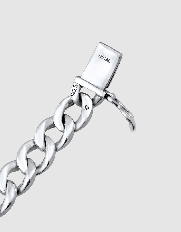 Kuzzoi - ICONIC EXCLUSIVE - Classic Curb Chain Bracelet in 925 Sterling Silver
