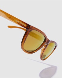 Hawkers Co - Polarized Brown Black One Raw Sunglasses for Men and Women UV400