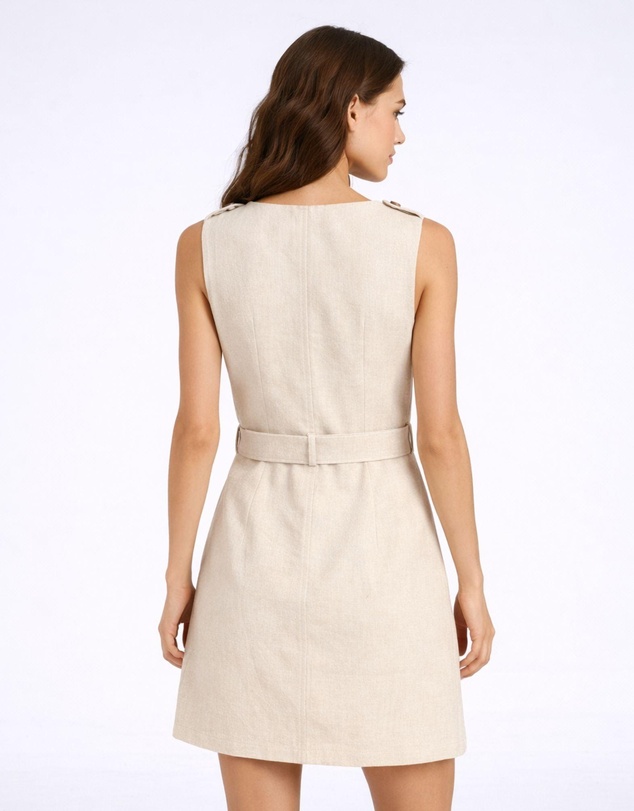 Vero Moda - Josephine Linen Blend Mini Dress