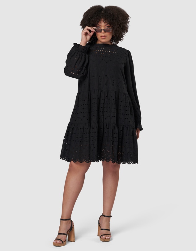 Something 4 Olivia - Billie Broderie Mini Dress