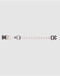 Mog & Bone - Hemp dog collar - Latte Mosaic Print