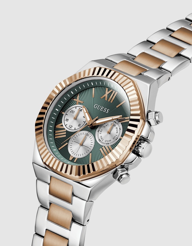 GUESS - GUESS Mens 2-Tone Multifunction Watch