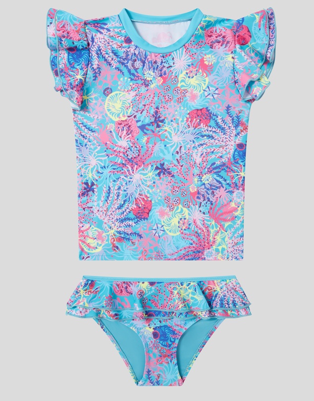 Boardies - Boardies Coral Little Girls Rashie Set