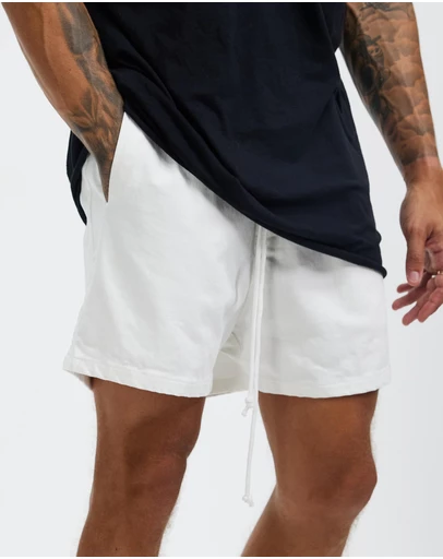 Surrounded By Ghosts - The Kyanite Denim Drawstring Shorts