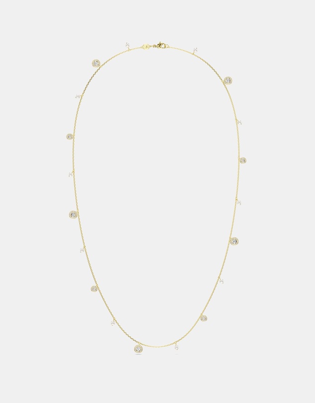 Swarovski - Una Angelic Strandage, Crystal Pearl, Round Cut, White, Gold-Tone Plated