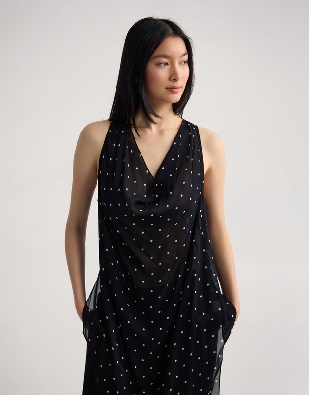 Oxford - Jasmine Polka Dot Sheer Top