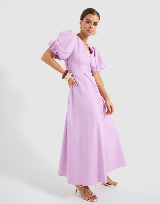 Pasduchas - Vera Button Midi Dress