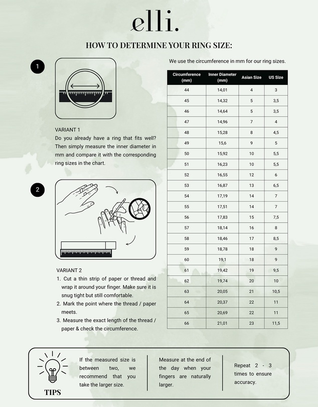 Elli Jewelry - Green Quartz Cocktail Ring in 925 Silver