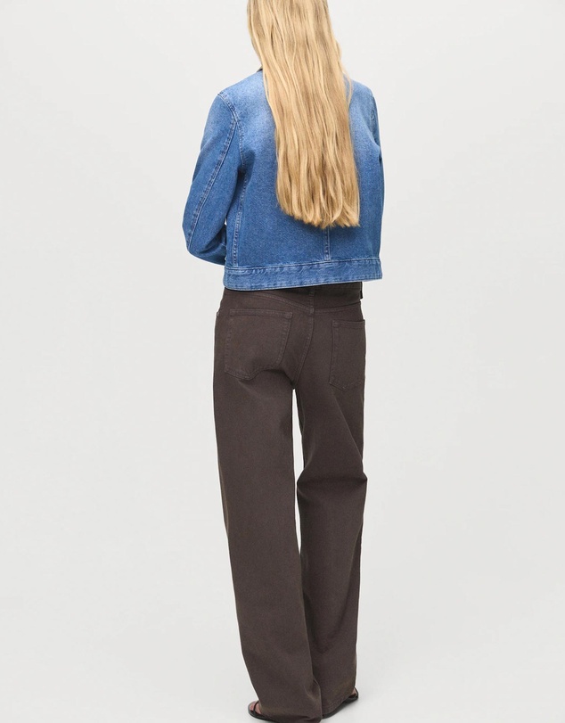 M.N.G - Corduroy Collar Denim Jacket