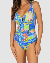 Baku Swimwear - Grenada D-E Cup Ring Front One Piece Swimsuit