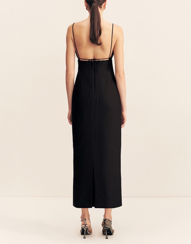 Shona Joy - Otis Draped High Neck Midi Dress