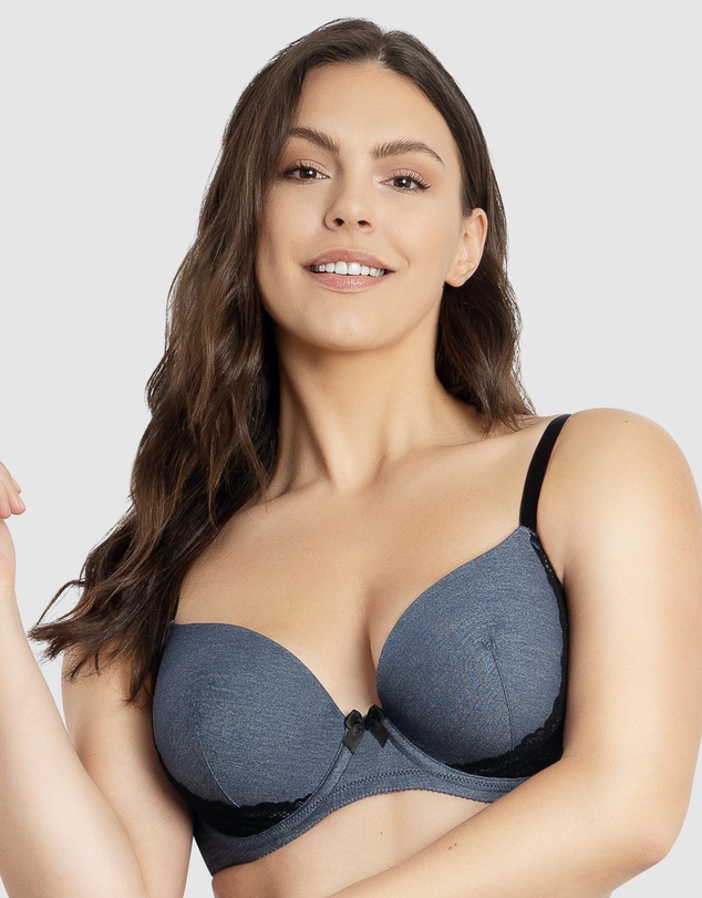 Parfait - Casey Denim Wired Plunge T-Shirt Bra