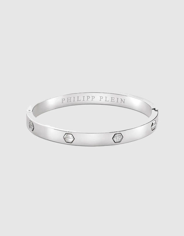 Philipp Plein - PLEIN CUFF Silver-Tone Bracelet