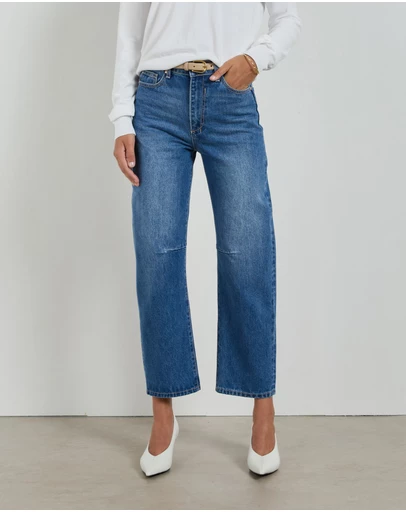 DRICOPER DENIM - Dina Rodeo Cropped Barrel Jeans