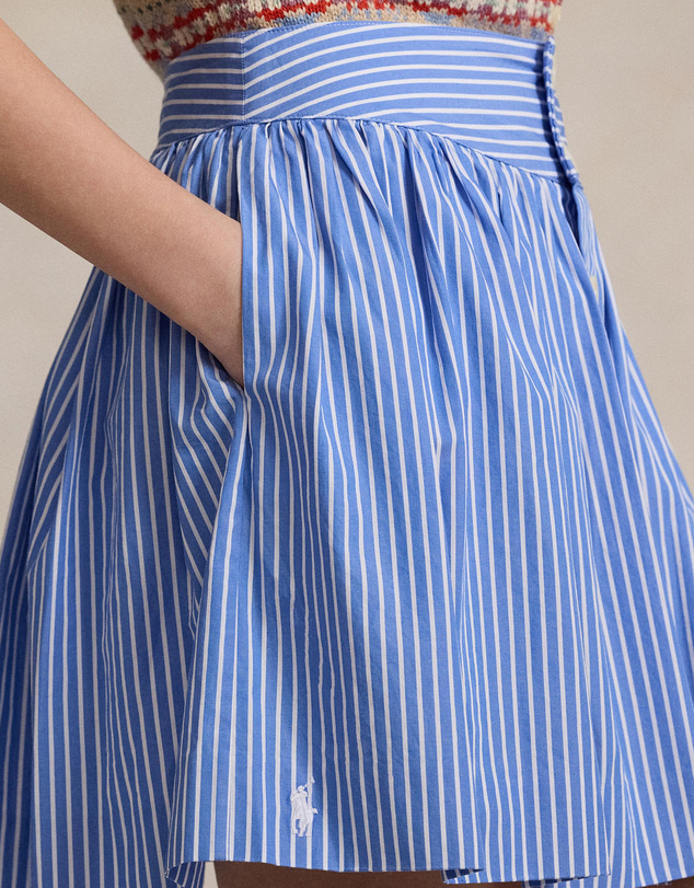 Polo Ralph Lauren - Striped Cotton Poplin Skirt