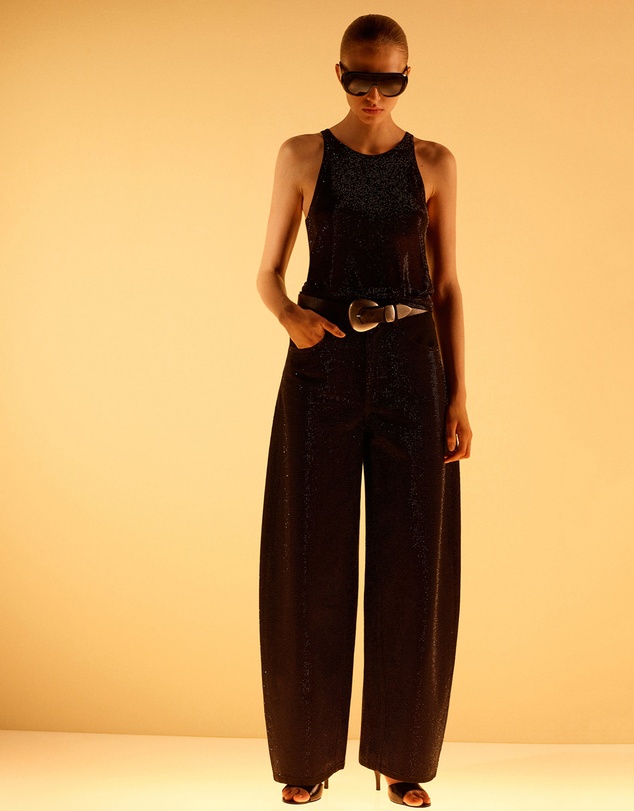 M.N.G - Balloon Jeans With Rhinestones