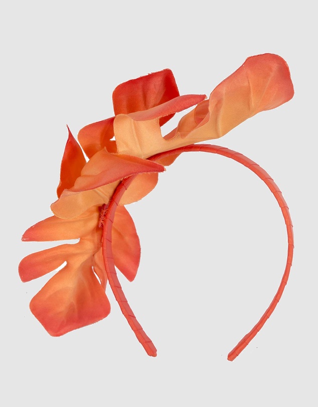 Max Alexander - Mostrera Leafs Orange Headband Fascinator
