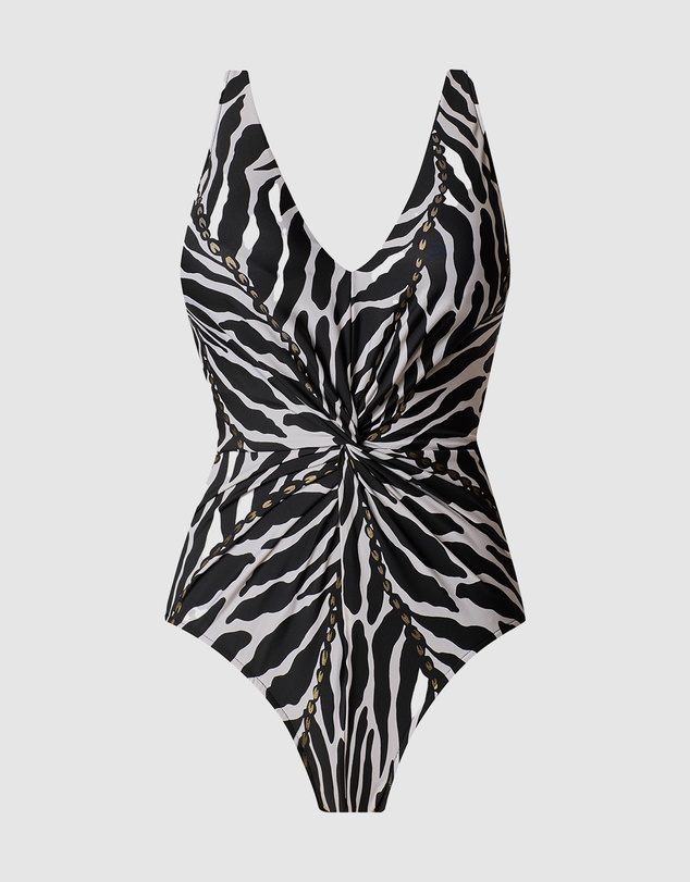 Magicsuit - Sand Tracks Drew V Neck One Piece Shaping Swimsuit