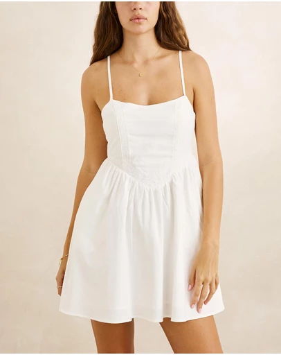 Rhythm - Annabelle Gathered Mini Dress