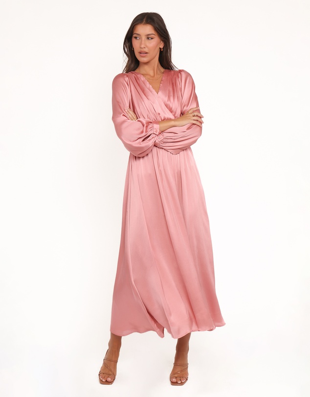 Petal & Pup - Bethanny Long Sleeve Maxi Dress - Rose