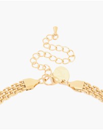 Lovisa - Waterproof Gold Plated Stainless Steel Interwoven Chain Necklace