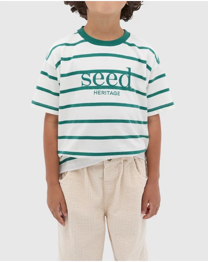 Seed Heritage - Stripe Logo Tee