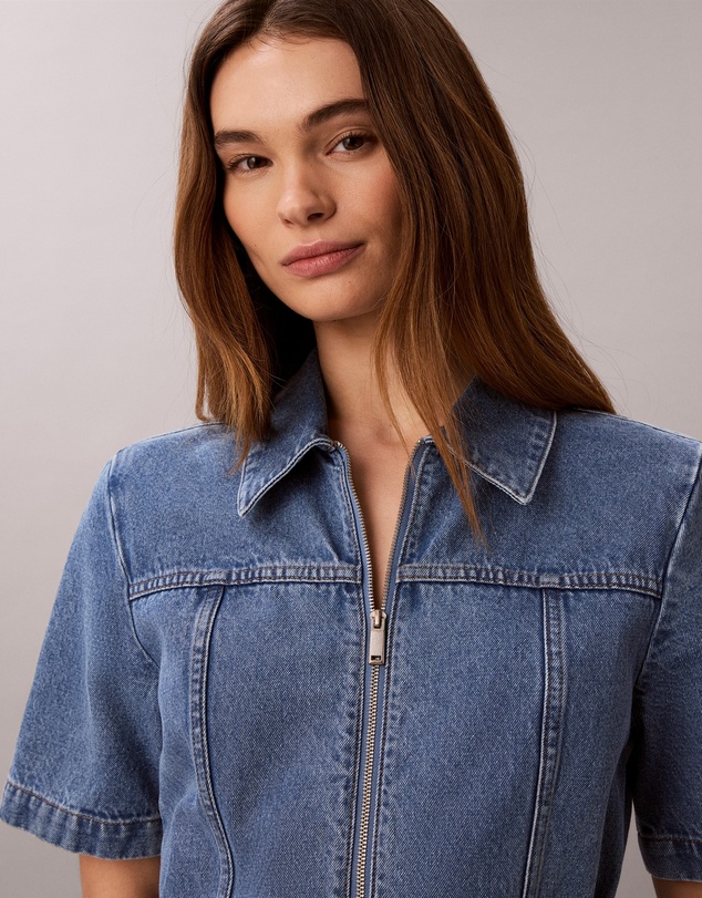 Calvin Klein Jeans - Denim Belted Shirt Dress