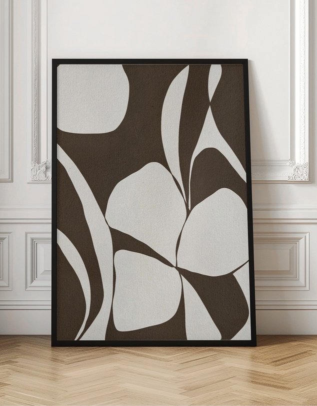 Olive et Oriel - Muted Petals No 1 by Shatha Al Dafai Art Print